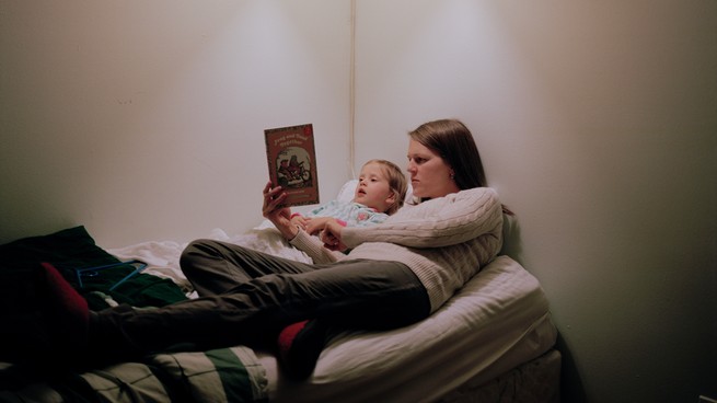 A reading between parents and children